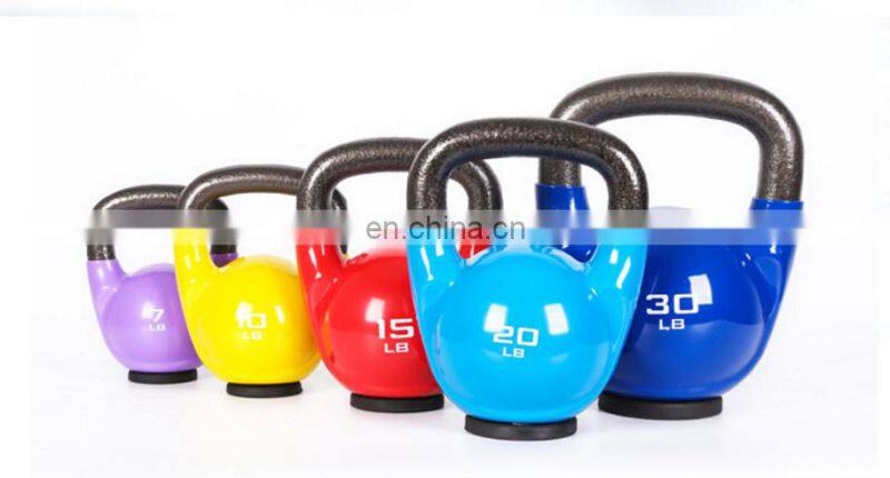 Custom Workout Weight Loss Strength Training Dipping Coated Vinyl Kettlebell