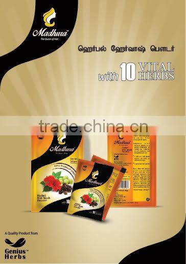 100% Organic Madhura Hair Wash Powder Bulk Suppliers