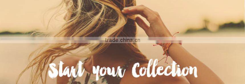 hand woven string tube copper magnetic bracelet for girl