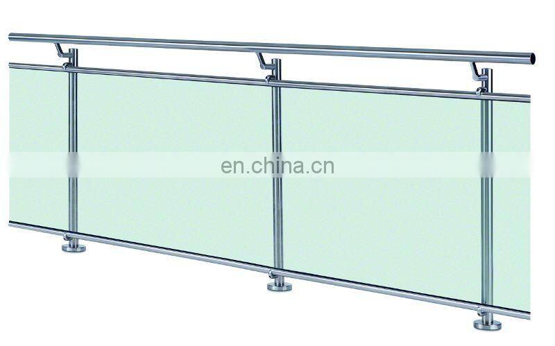 High quality tempered laminated frameless glass for glass balustrade/fence/railing