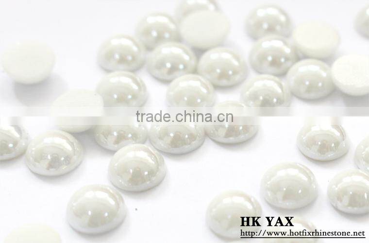M0917 half hotfix pearl ceramic beads;half hotfix ceramic pearl beads;half beads hotfix ceramic pearl