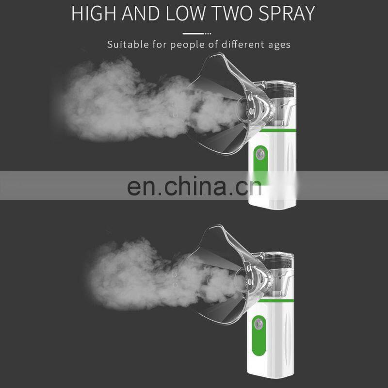 Home Inhaler Nebulizer Low Decibel Ultrasound Atomizer Handheld Adult&Kid Portable Micro Mesh Atomizer High Low 2Gear Humidifier