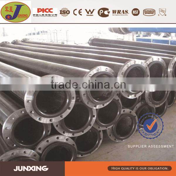 plastic dredge pipe/slurry pipe with floater and flange