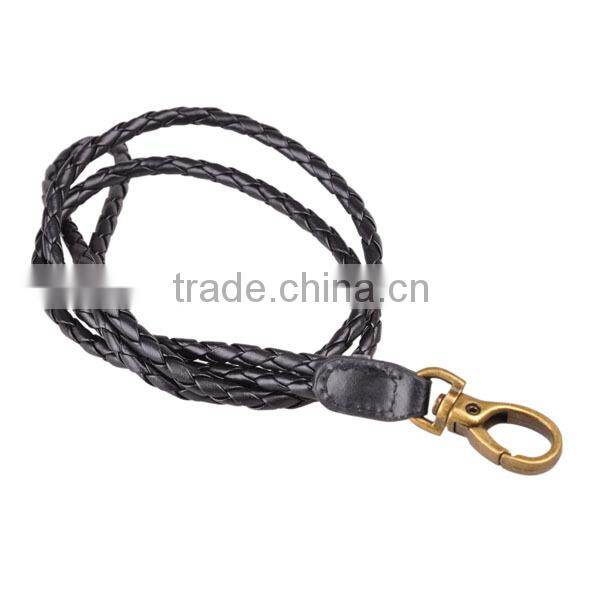 Long key chain rope customized braided leather key chain,leather key holders for wholesale