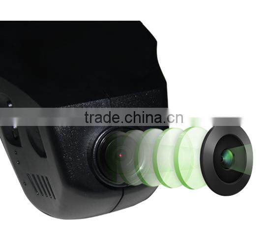 Newest car dvr hidden type for bmw with WIFI hot spot connection