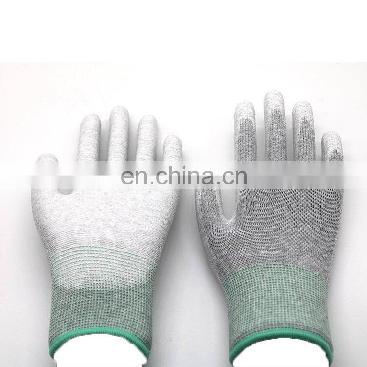 Antistatic ESD Carbon PU Palm Fit Gloves