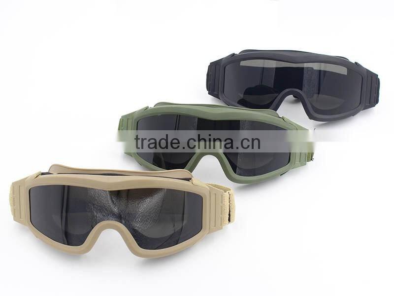 High Impact Interchangeable Lens Airsoft Balistic Protective Outdoor Hunting Goggles