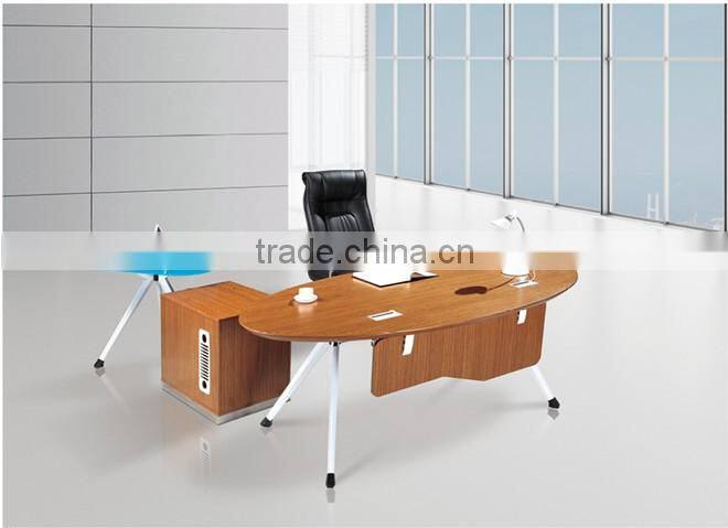 2015# modern office desk with metal frame metal leg/modern desk 13B-1