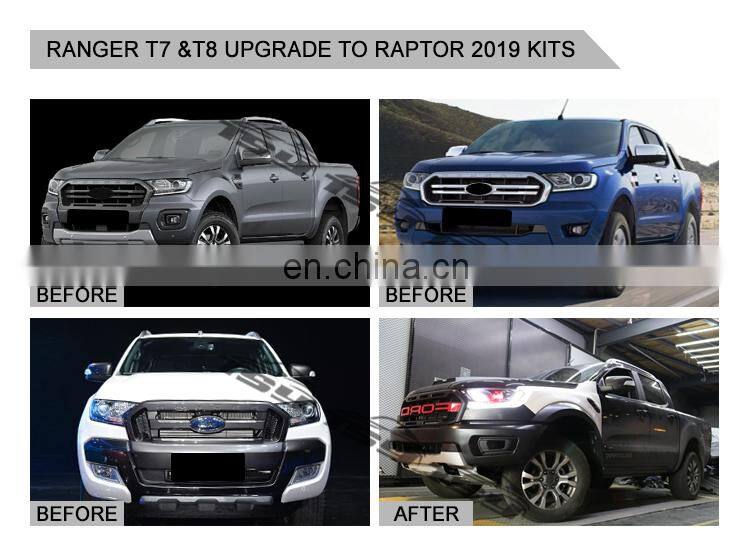 Factory Hot Selling Body Kit Good Quality New Upgrade Body Kit For Ranger T7 T8 Upgrade to Raptor 2018-on