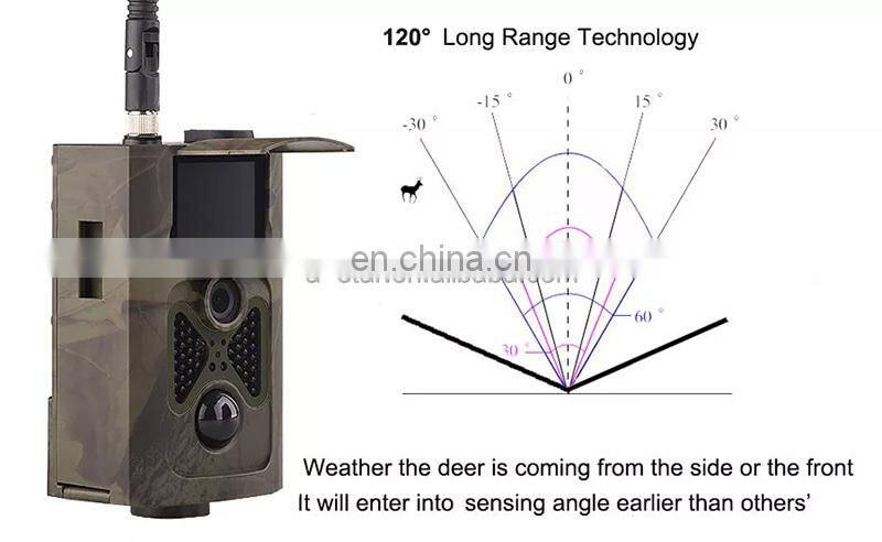 Hot sale sim card Hunting Trail Camera Wildlife Photo Traps 2G Digital GSM MMS Wireless Hunting Camera HC-550M