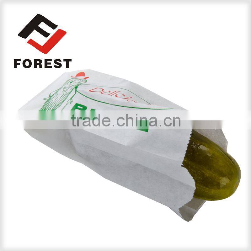 Custom paper bag printing take away fast food paper bag