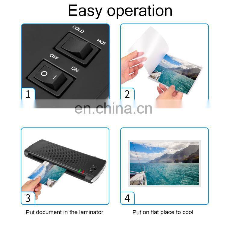 Hot Sell Cold And Hot Pouch Office A4 Paper Automatic Laminating Machine