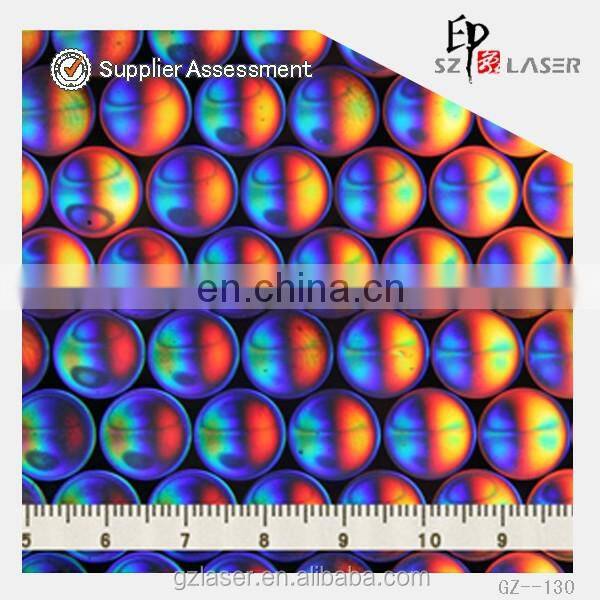 YXCP-259 Lens pattern Nickel hologram shim for embossing sticker