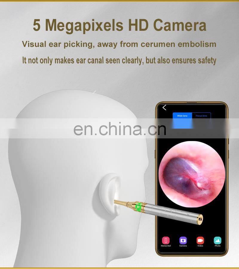 Ear wax removal tool Wireless Camera Smart Ear Endoscope Free APP Support Save Video Wifi Otoscope Ear Clean Tool