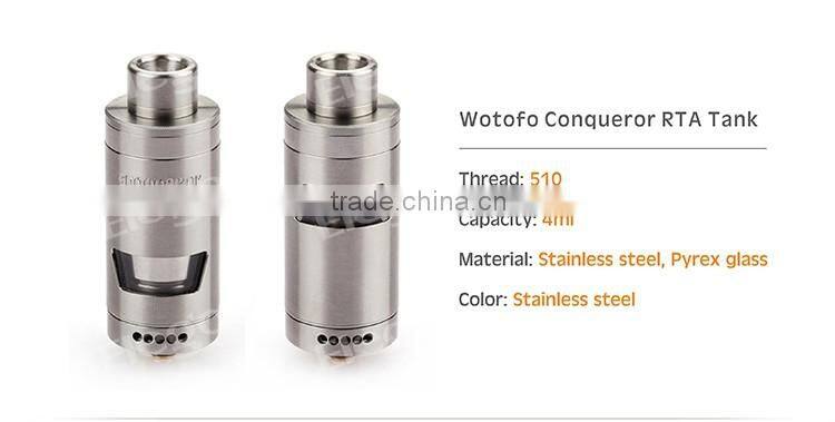 2016 New Arrival 100% Original Wotofo Conqueror RTA vs Griffin large stock from Elego