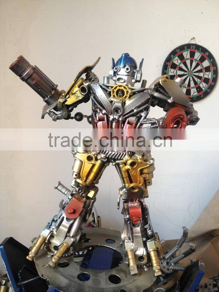 Iron sculptures Indoor metal Sculpture for hotel decoration