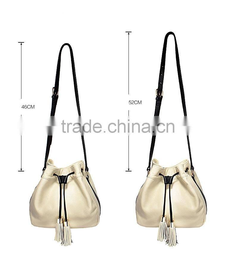 New Design female bag pu backpack tassel backpack