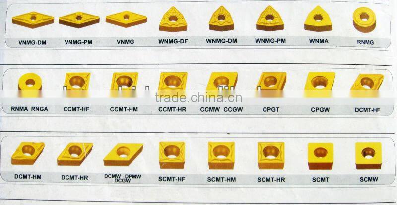 tungsten carbide turning inserts with Coating TICN/AL 203