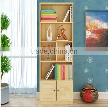 Customize 100% Solid wood ladder shelf furniture, pine wood display book shelf