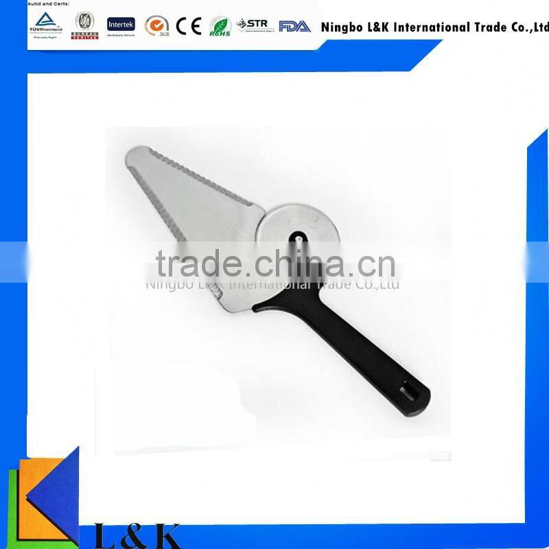 Stainless steel multifunction pizza wheels/pizza knife/pizza cutter/pizza peel/cake cutter