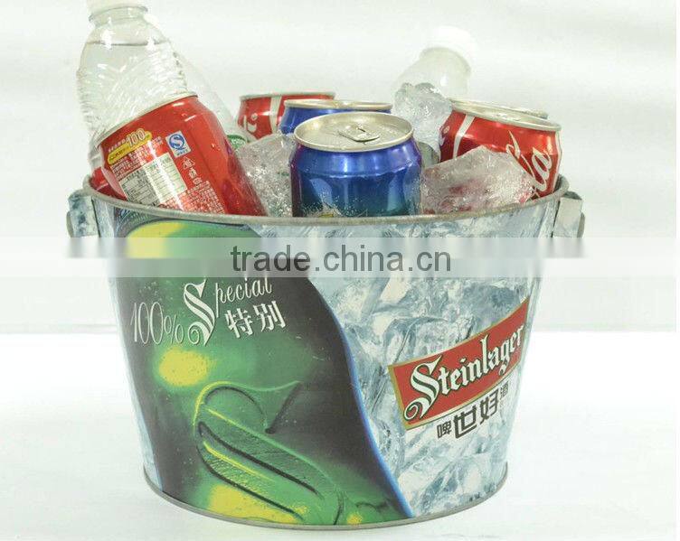 0.25MM Thickness tin ice bucket galvanized metal buckets