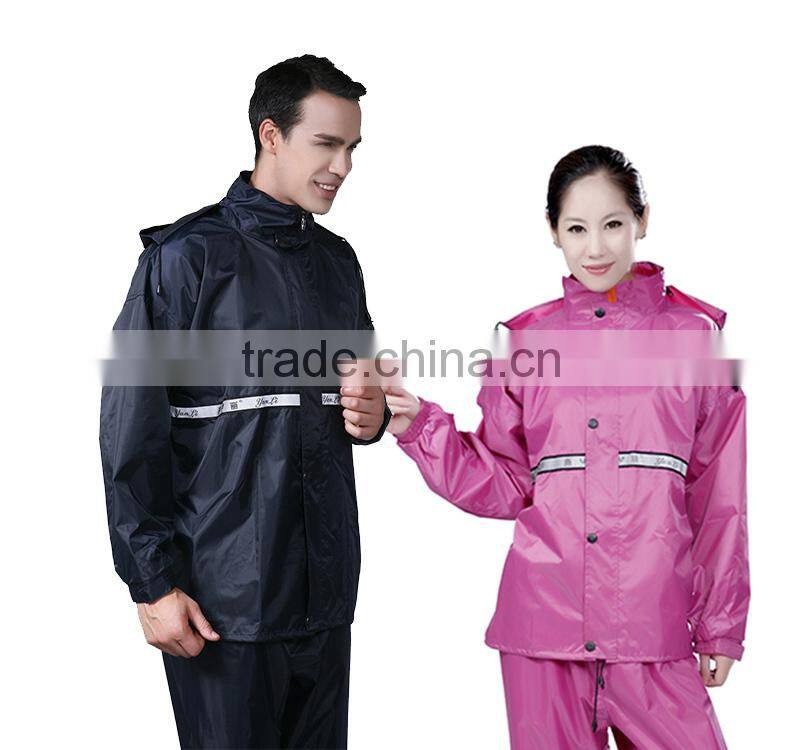 adult outdoor sport reflective Jacket raincoat with net yarn for men&women