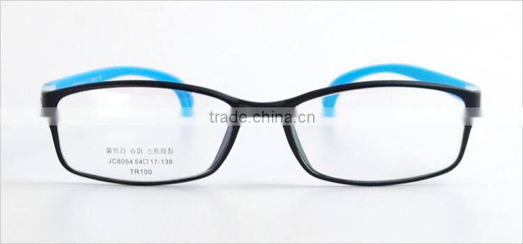 Latest TR90 full rim bright color stylish glasses frames for girls for men with changeable temple