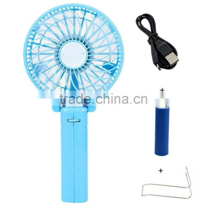 Rechargeable Battery Portable Handheld Mini USB Labtop Desk Fan Stepless Speed Big Wind mini USB ABS Fan