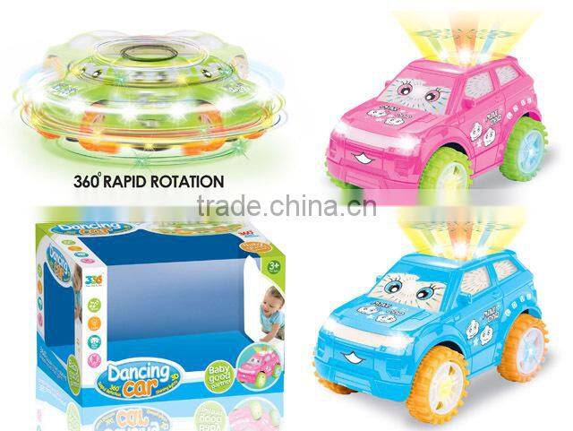 Newest electric car toys with 3D light and music