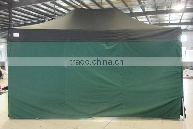 3m x4.5m small hexagon folding gazebo with window and door walls