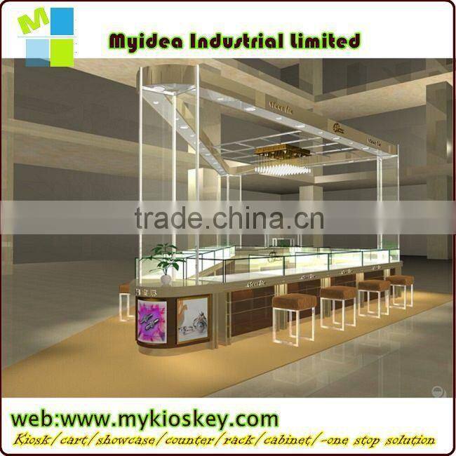 exhibition showcase/jewellery display cabinet free standing glass display cabinet