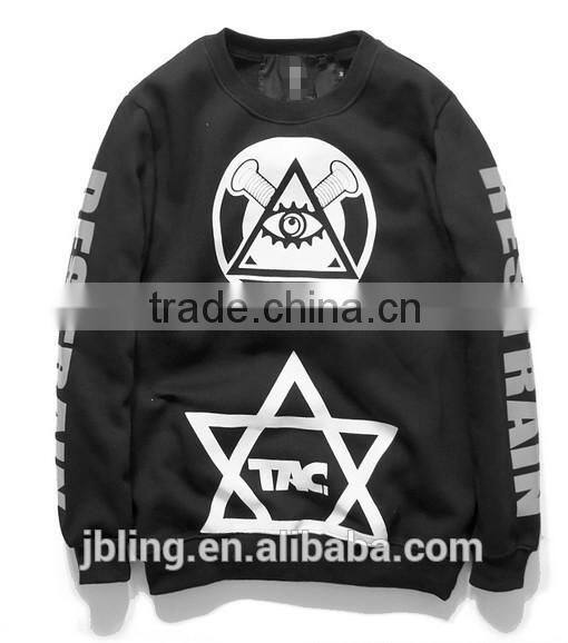 custom 3m relective pentagram sweatshirt