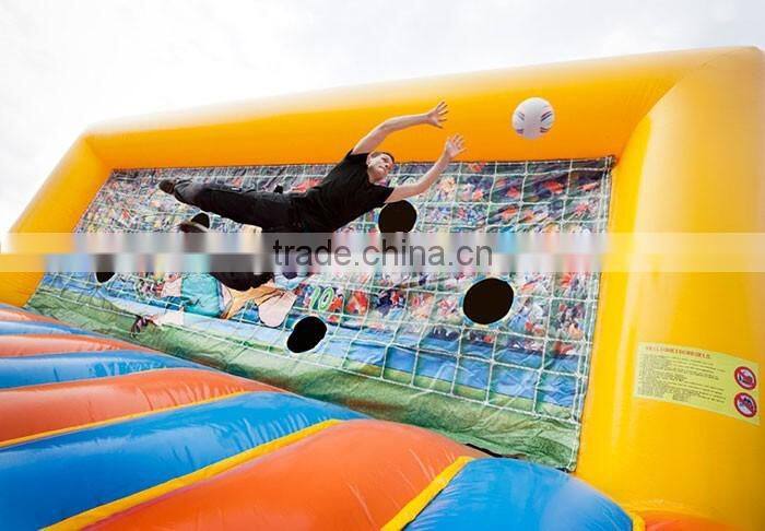 Customize football target toss game inflatable soccer goal post for sale