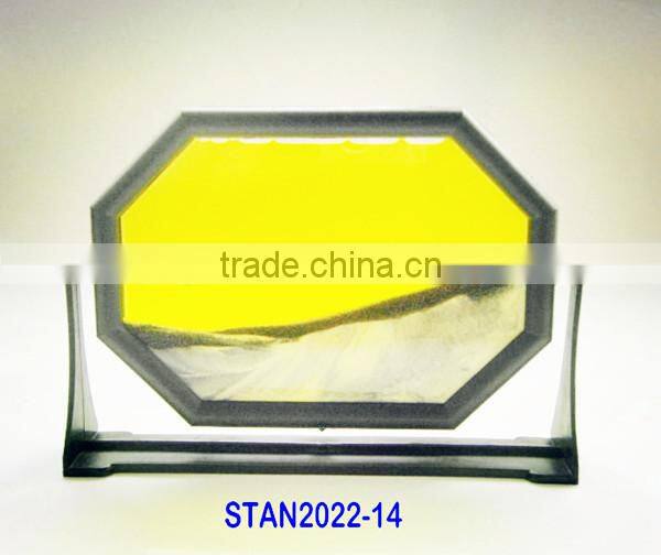 3.74 inches high blue Flowing sand art pictures