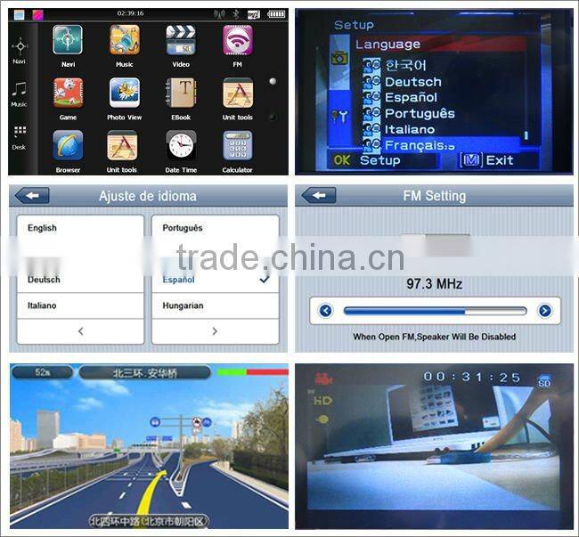 5 inch HD Car DVR with hd 720P and 180 degrees