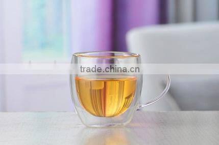 2015 China Supplier Double Wall Glass Cup /water Glass Cup Mug/tumbler/coffee Glass Cup Double Wall