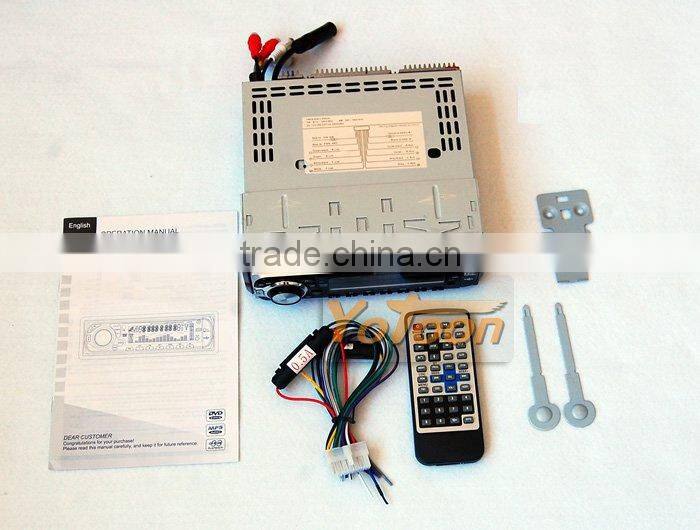 Car Detachable Front Panel One Din DVD/CD/MP3/USB/SD CARD AM/FM PLAYER+AUX INPUT