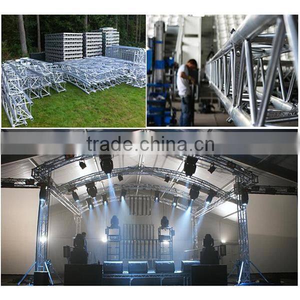 Square , triangle aluminum truss for trade show booth fashion show stage equipment runaway aluminum truss