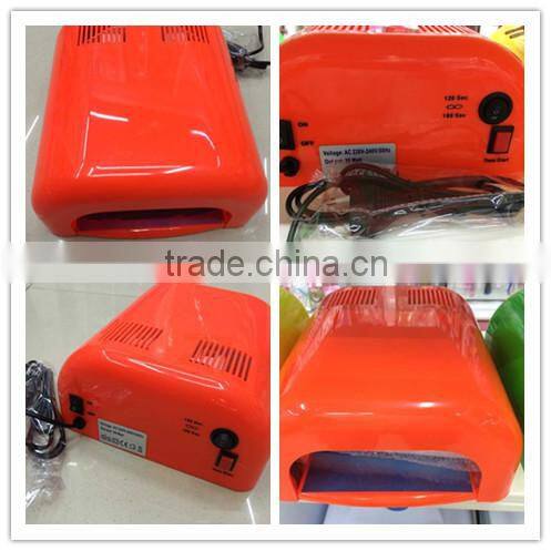 2015 New NEON COLOR 36W UV lamp NAIL CURING MACHINE for nail art