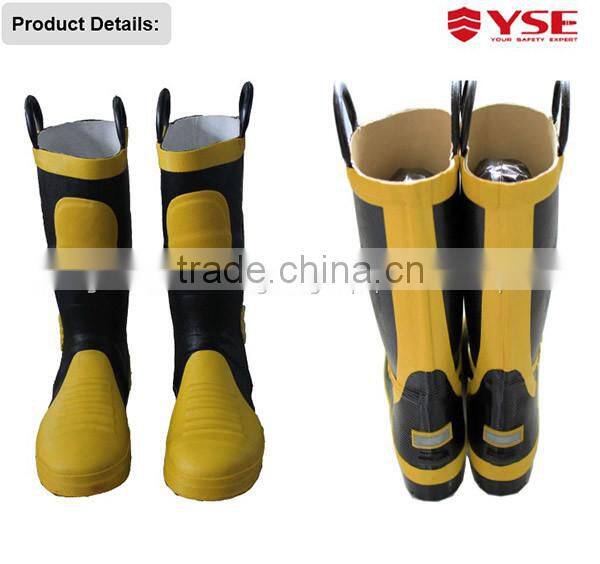 Firefighting boots used by fireman rescue