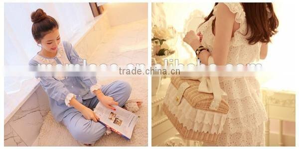 2015 china top one double side cotton lace