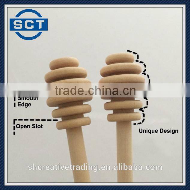 Honey Dipper Stirring Stick Jam Handle Mixing Spoon Drizzler 16cm