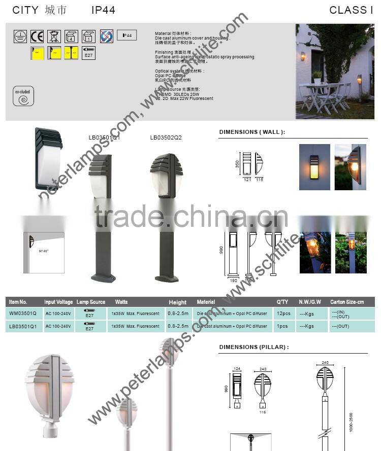 CITY IP44 E27 surface wall light