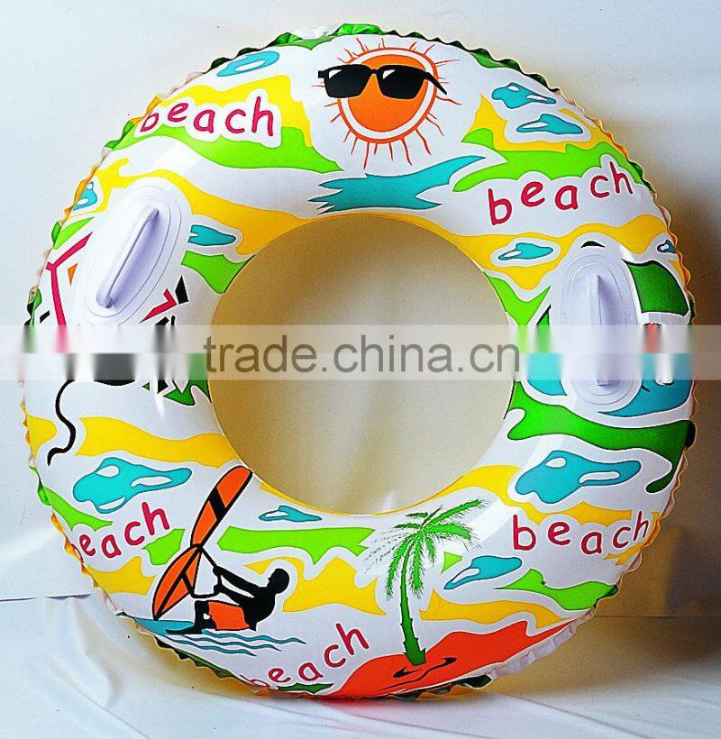 2016 Promotional inflatable colorful swim ring inflatable carton swim ring
