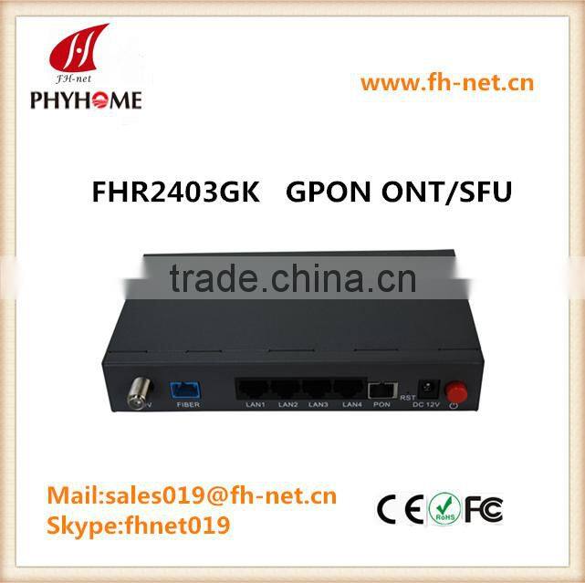 1000Mbps 4 port GPON ONT/ONU/SFU SC with CATV