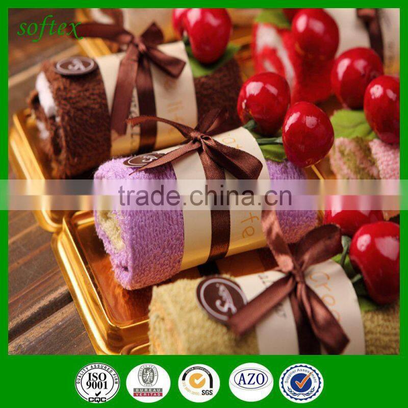 Promotional gifts Swiss roll cake towel promotional gifts towel cake