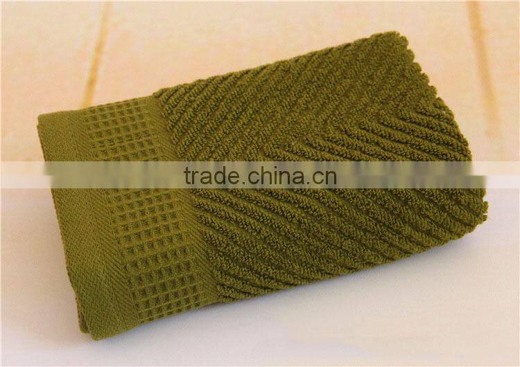 jacquard dark color 100 cotton honeycomb towels