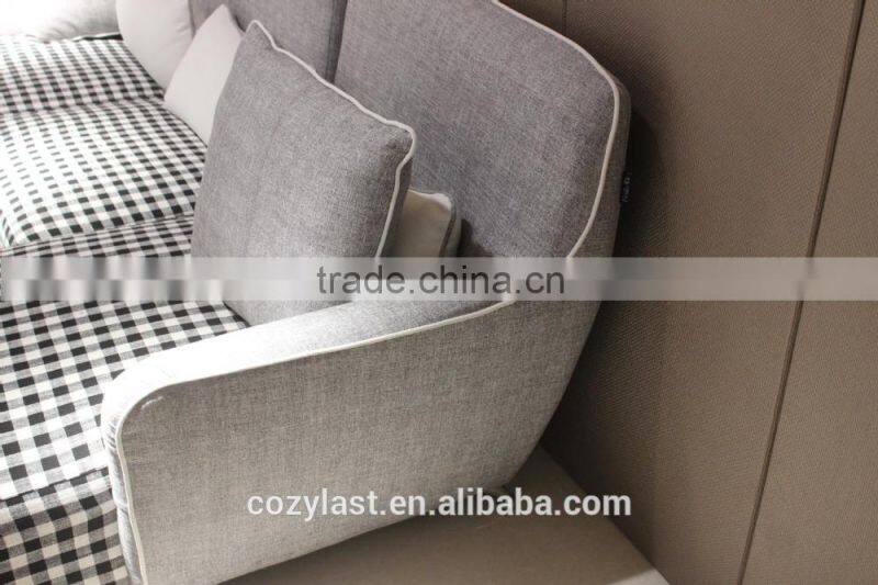 2015modern style living room fabric sofa