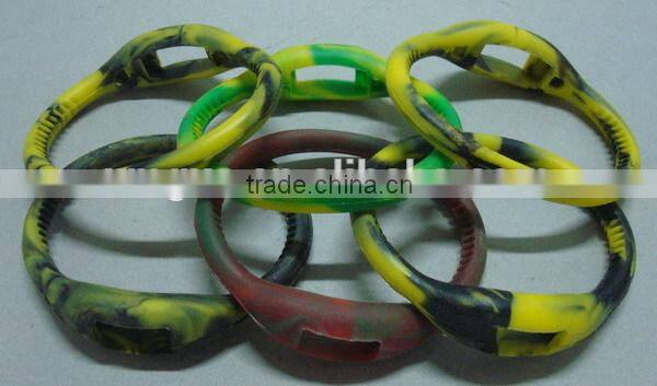 Promotional vs sport silicone digital wrist watch with mix colors