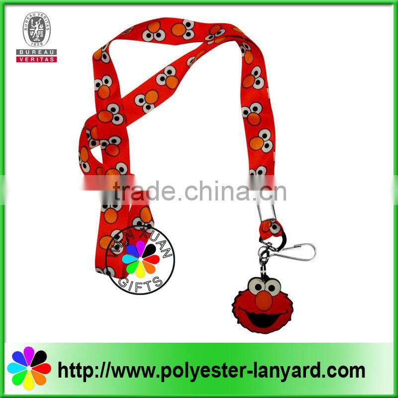 double layer satin lanyard
